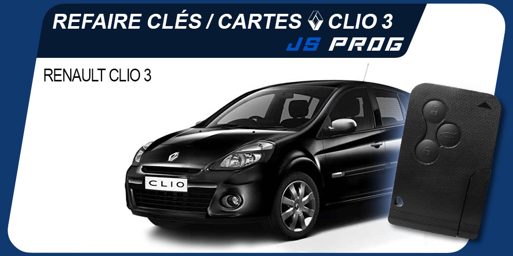 Clé / Carte Renault Clio 3